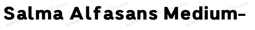 Salma Alfasans Medium字体转换